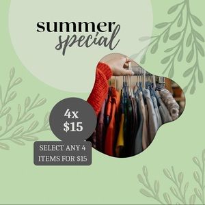 Clearing out my closet! Valid until June 20th